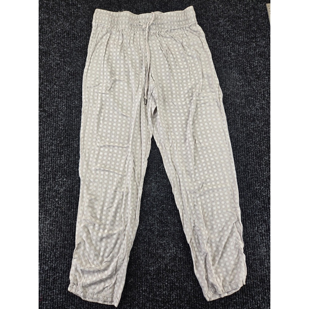 Gilligan & O'Malley Womens Grey Medallion Print Rayon Pajama Jogger Pants Size M